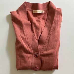 Tory Burch pink cardigan